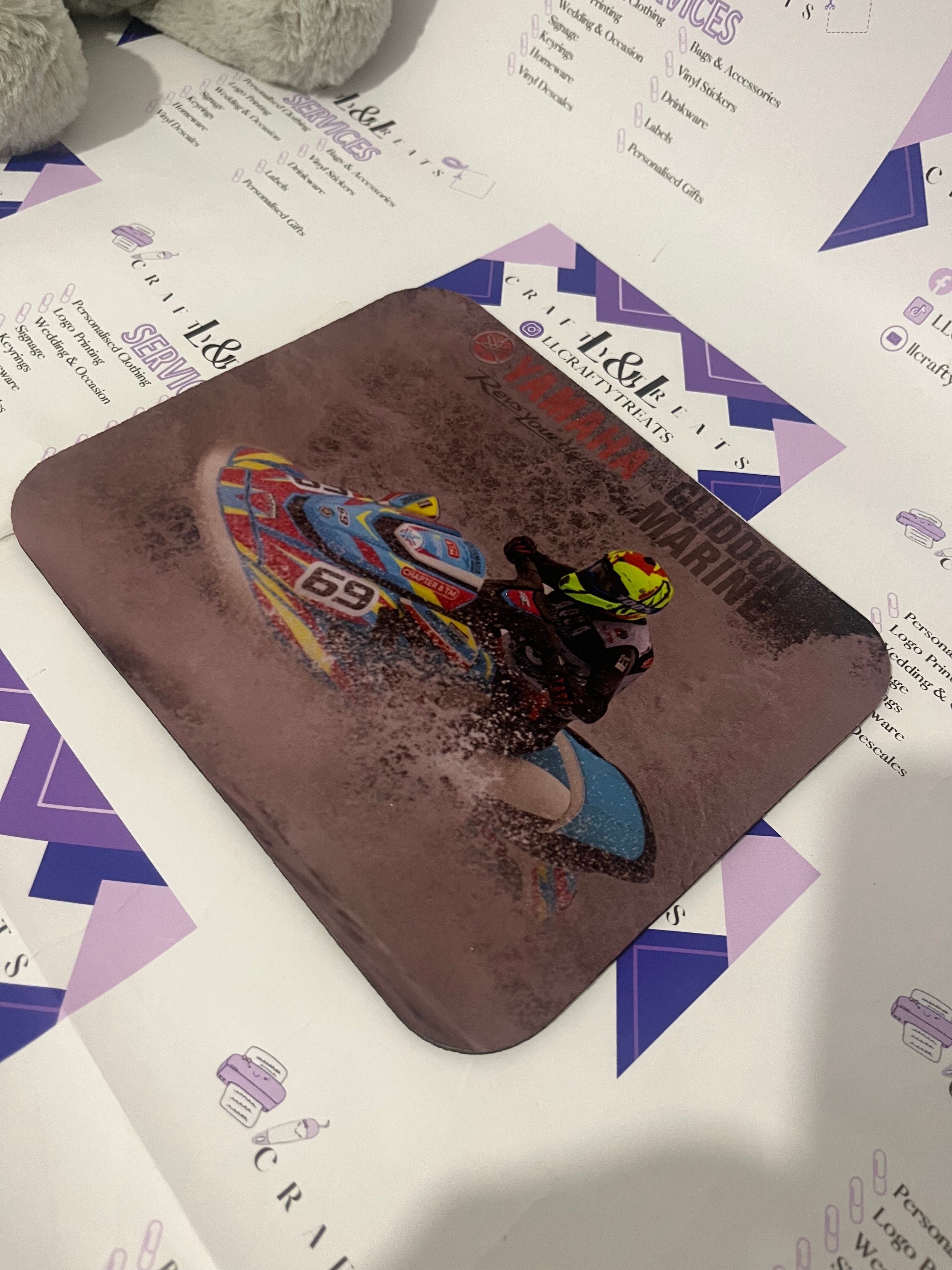 Personalised photo mouse matts
