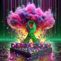 Green ribbon depression