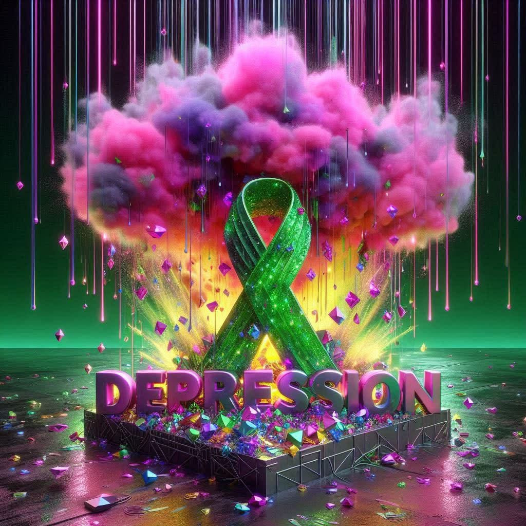 Green ribbon depression