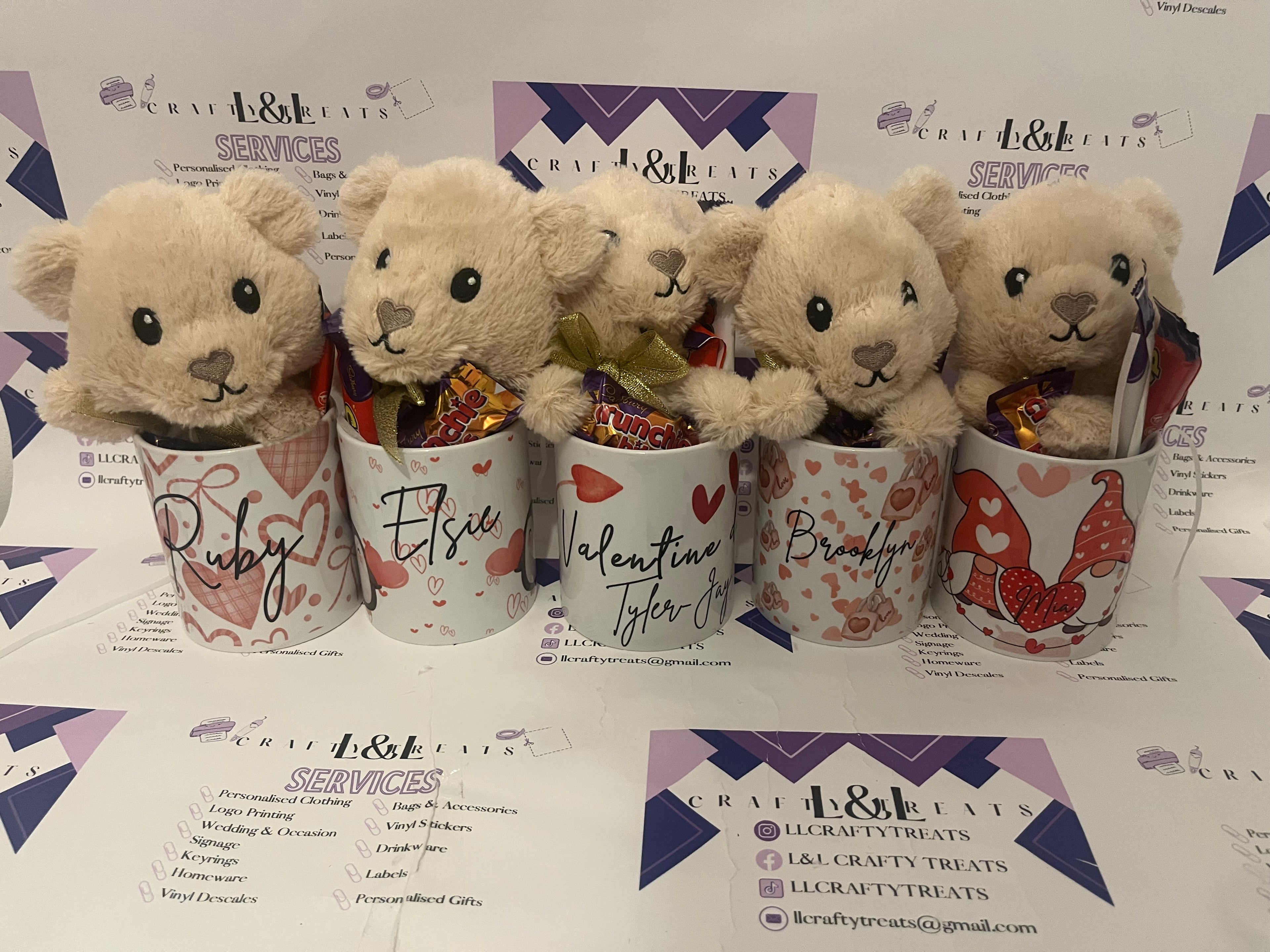 Valentines mug & teddy