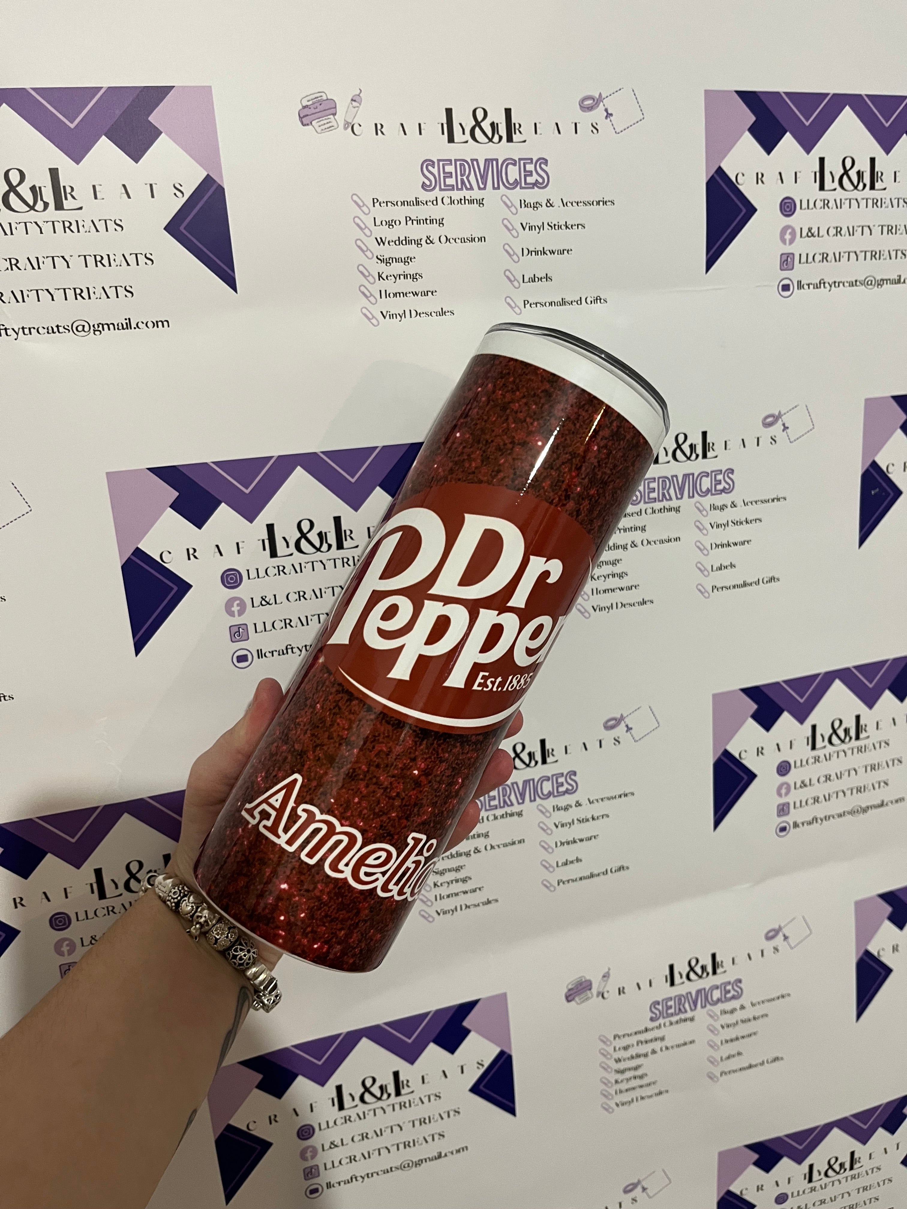 Dr Pepper tumbler