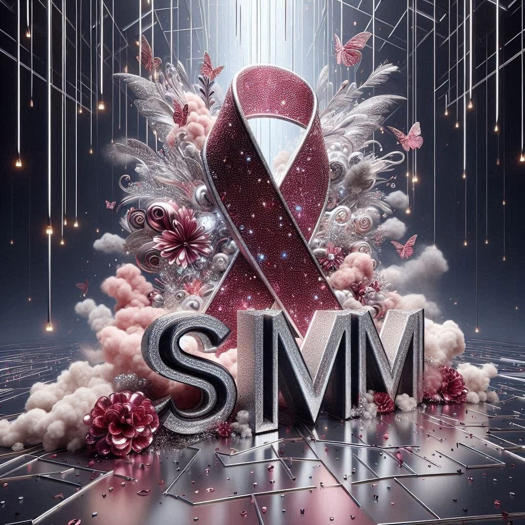 Dark Pink ribbon SMM