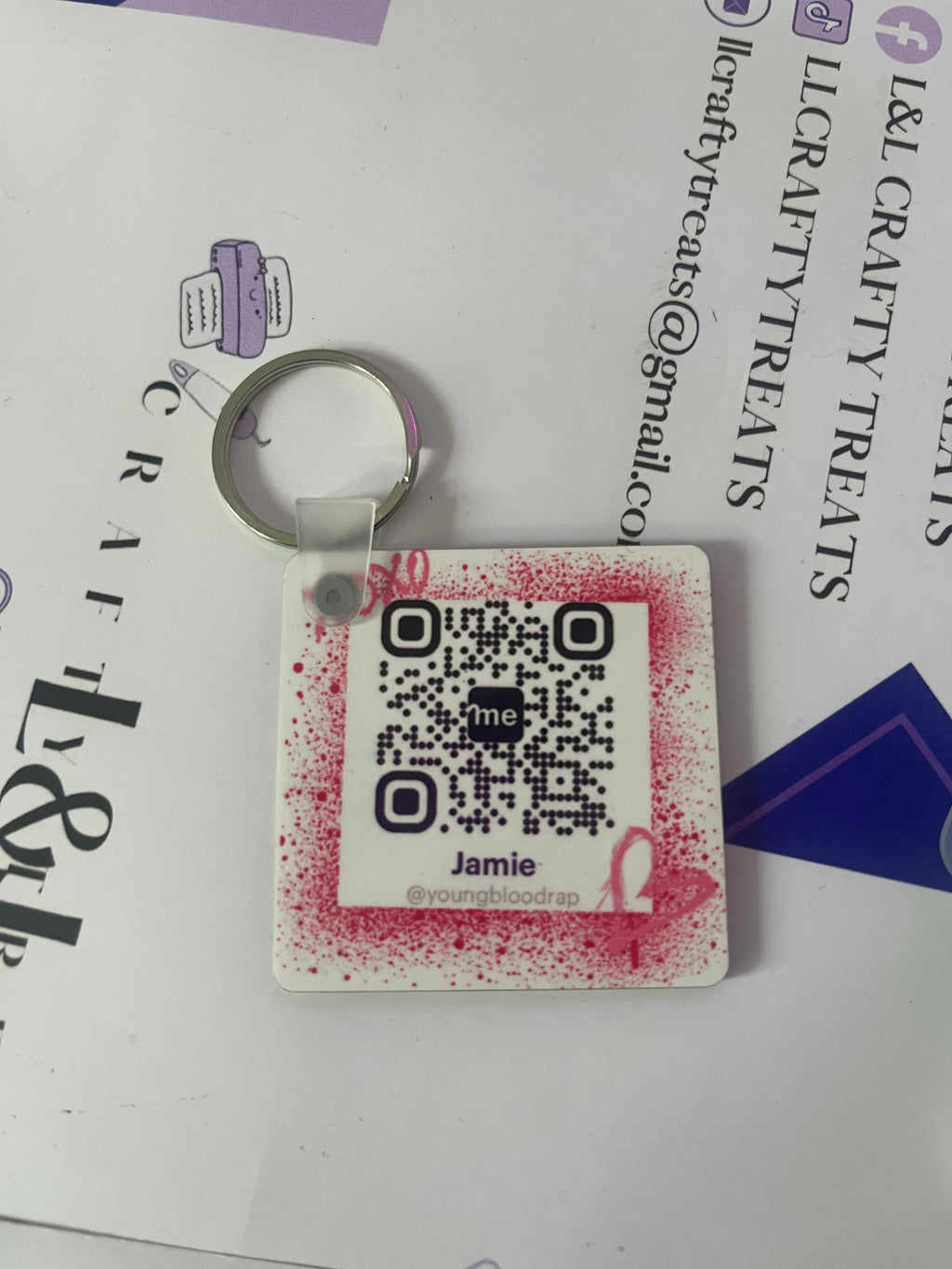 QR code key ring