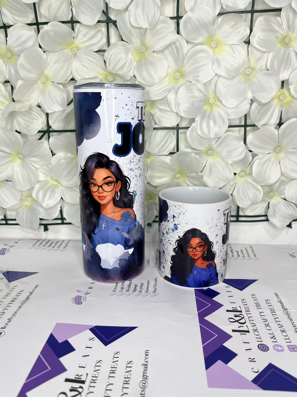Sub sticker mug & tumbler set