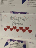 Our mini heart breakers design on a cushion