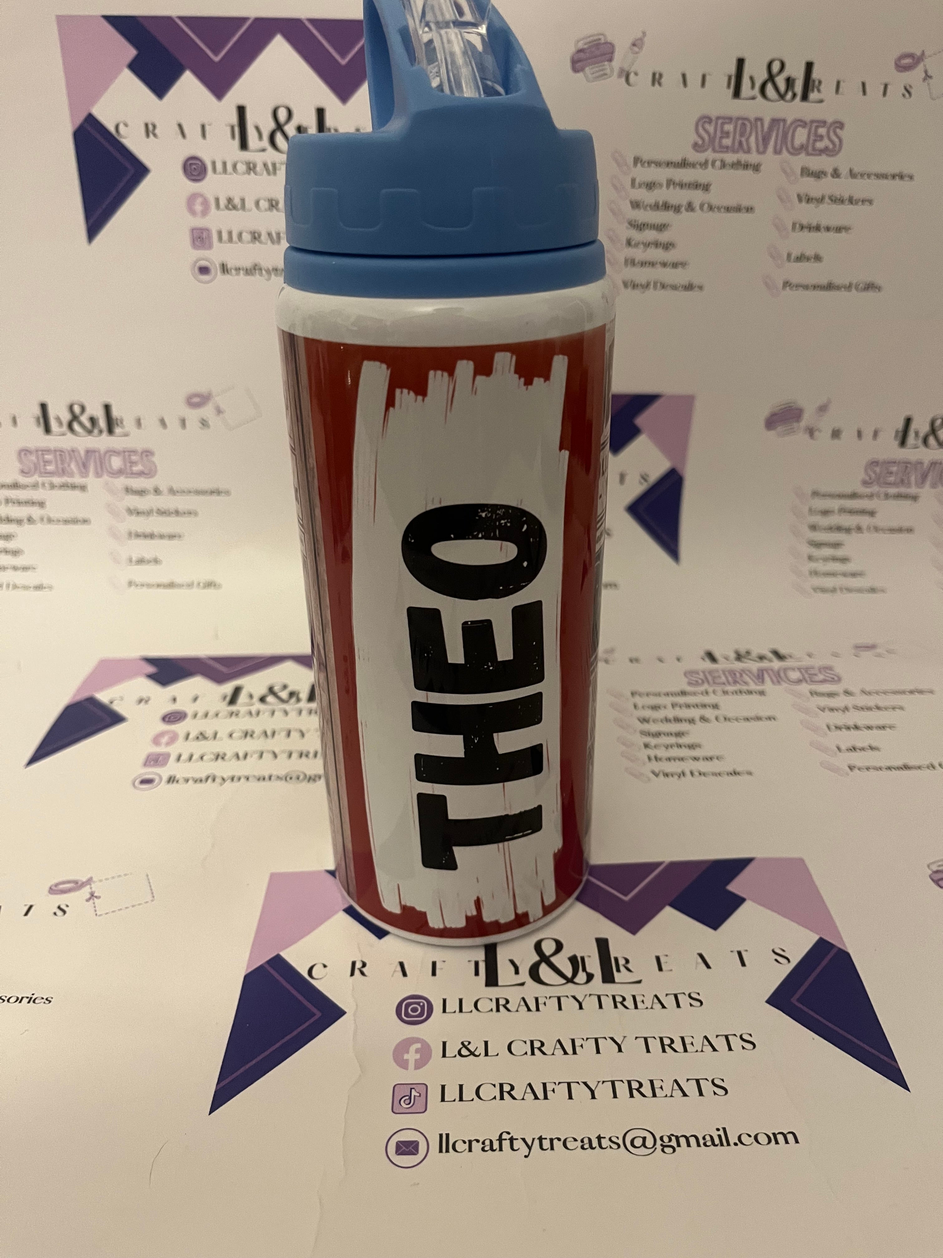 Flip lid water bottles