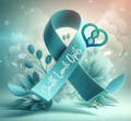 Teal smith ribbon