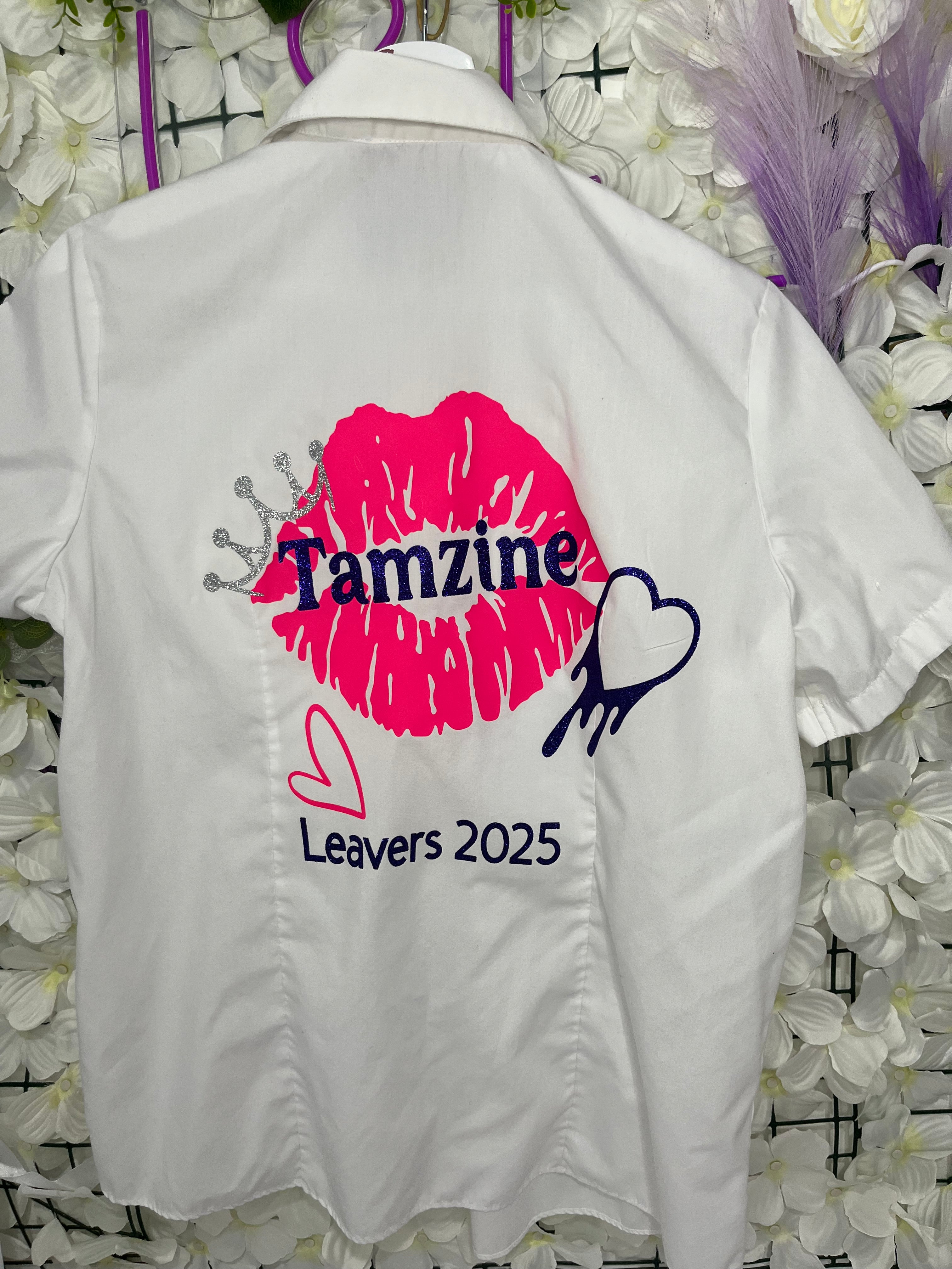 Lip & crown leaves shirt