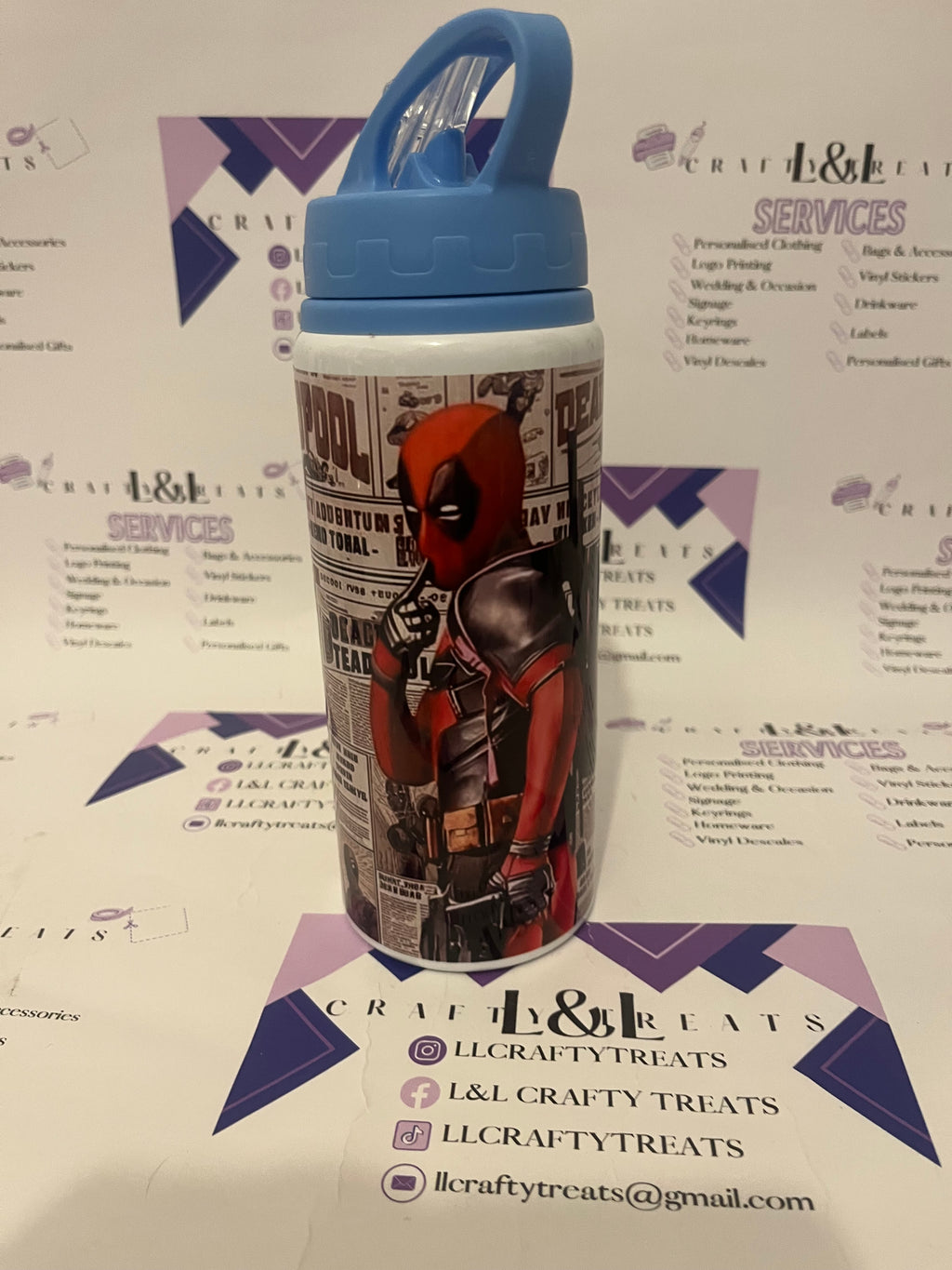 Flip lid water bottles