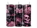 Black and pink skull