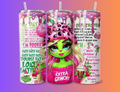 Girl Green lady in pink