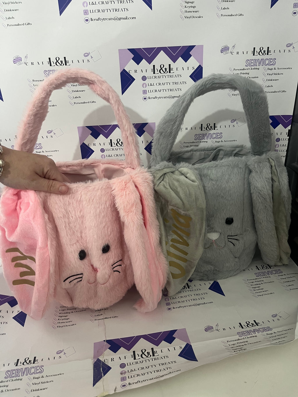 Easter bunny baskets