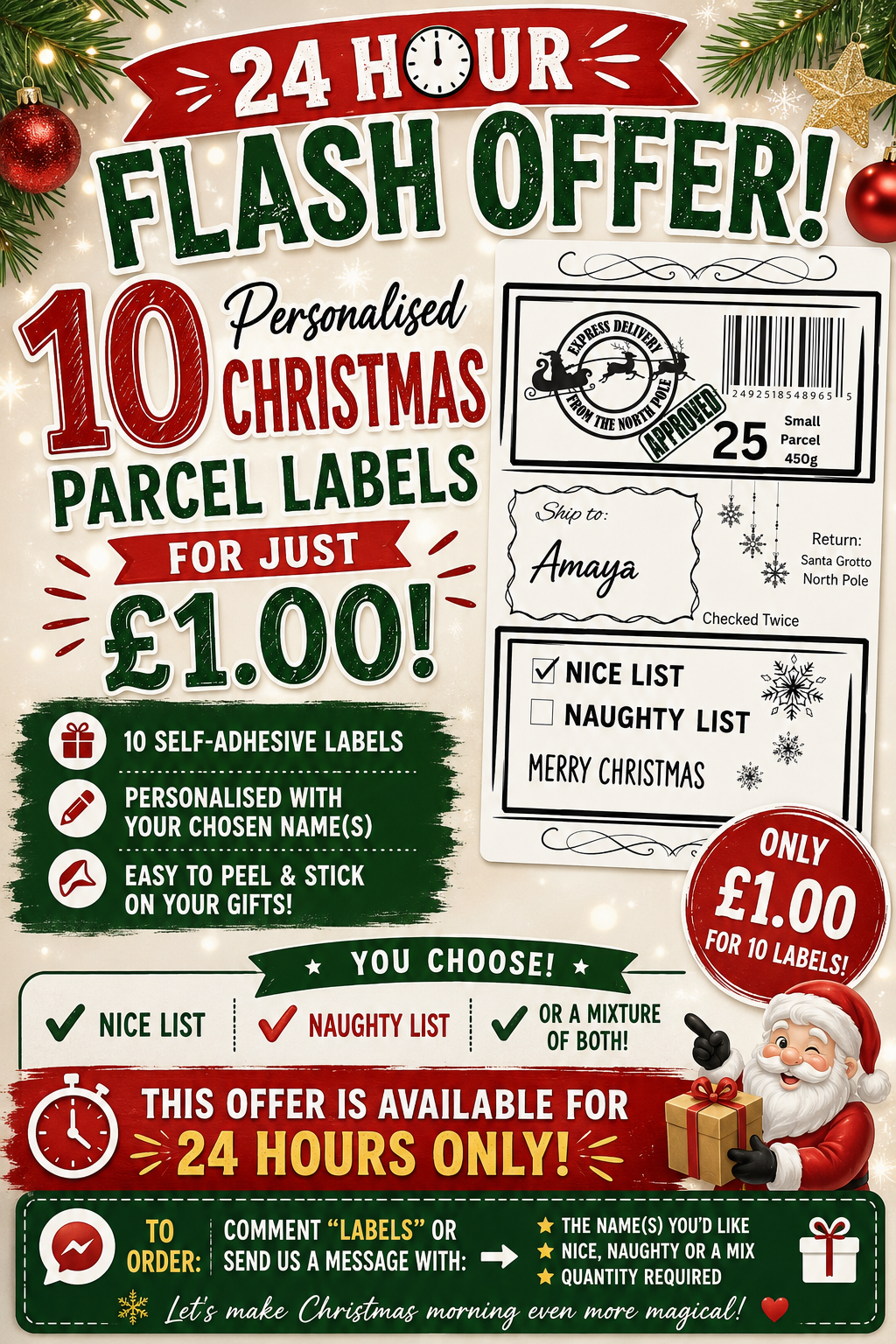 Labels for Christmas