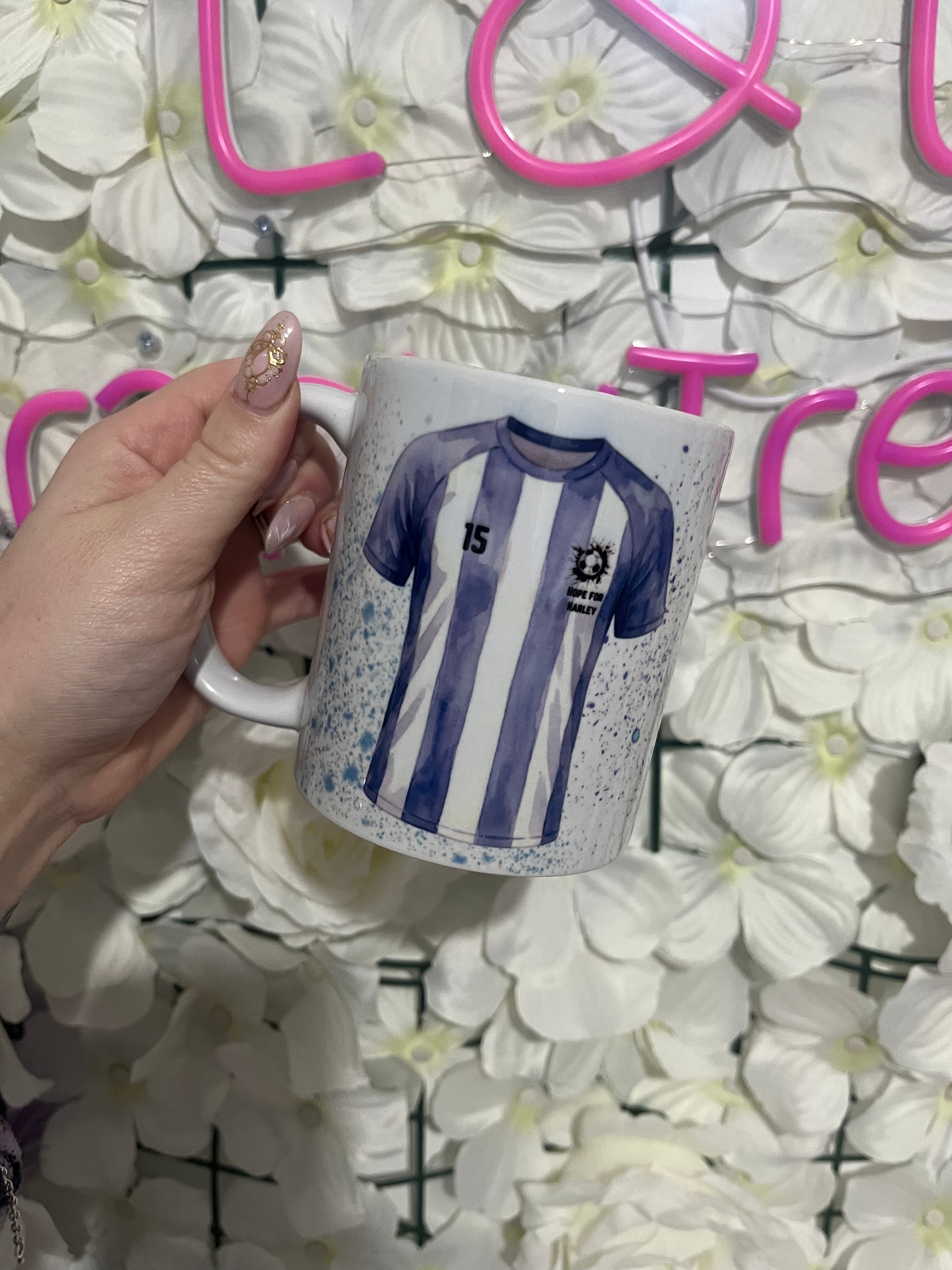 Harley football mug