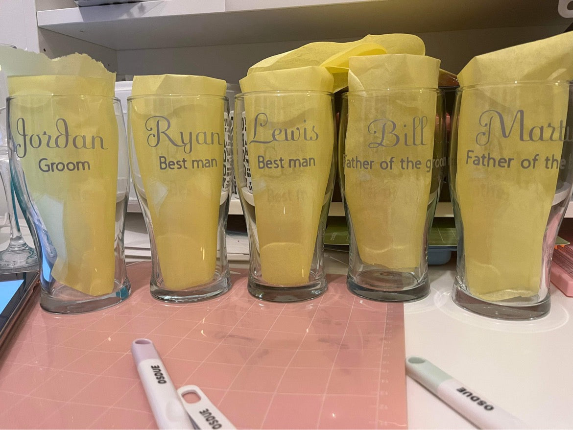 Personalised glasses