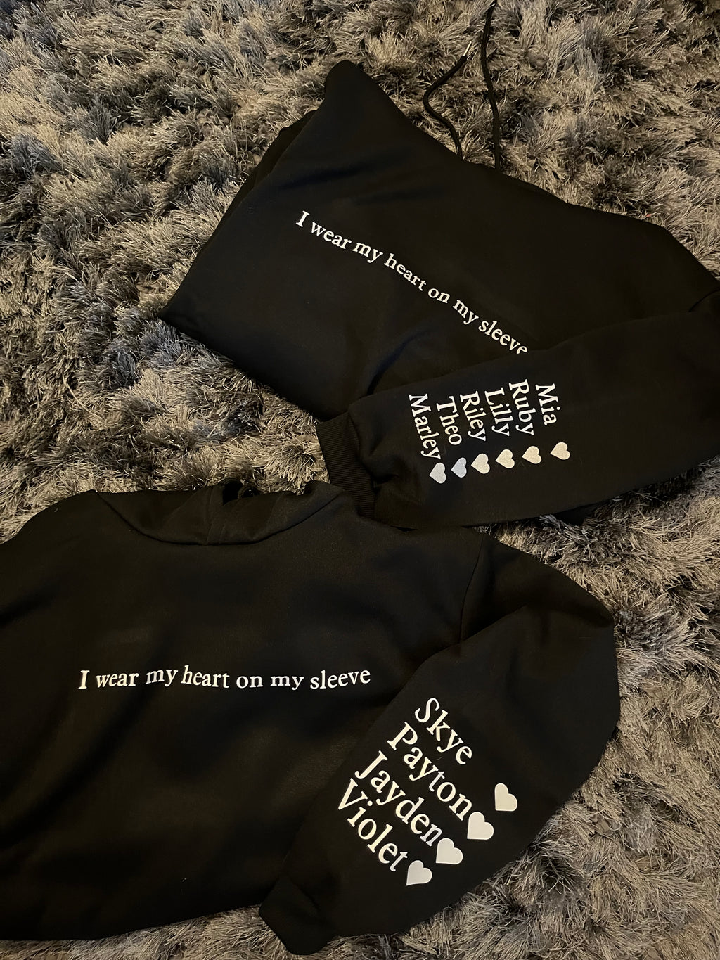 I wear my heart on my sleeve hoodie