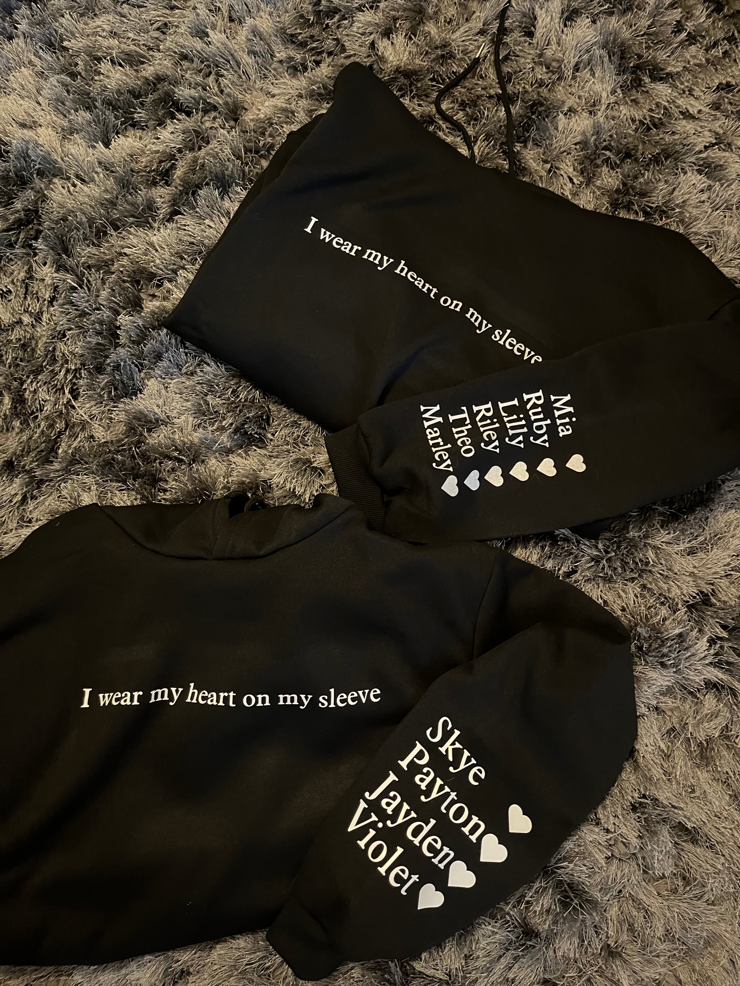 I wear my heart on my sleeve hoodie