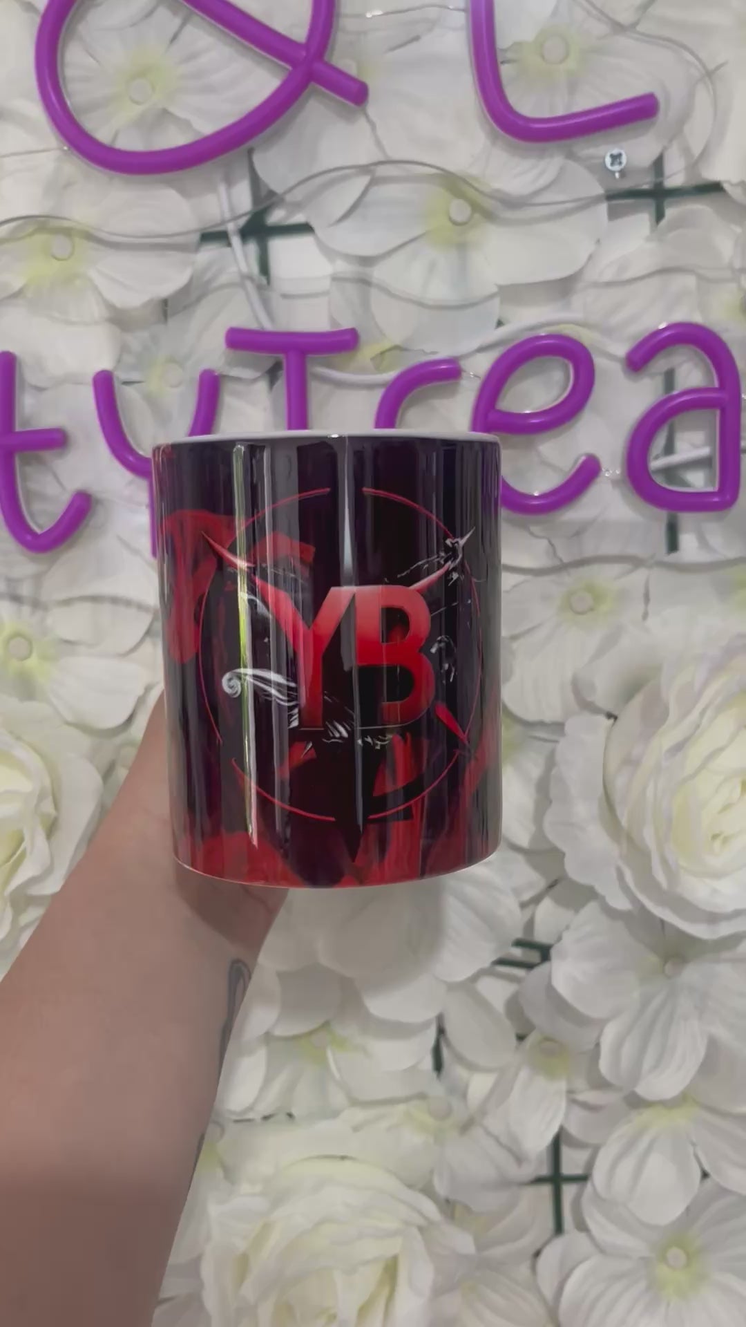 Red YB logo mug